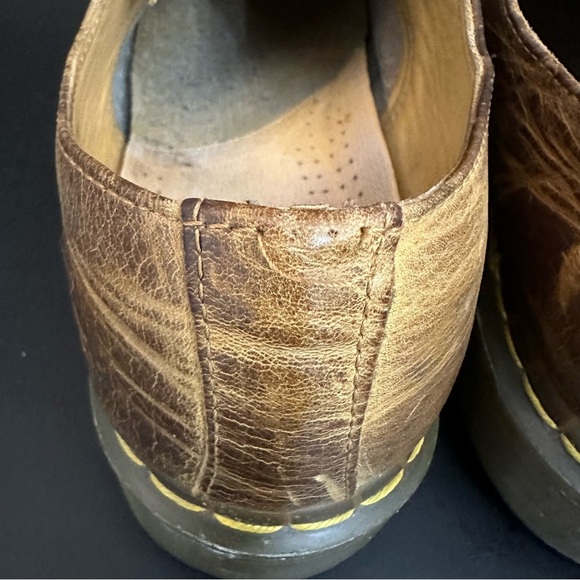 Dr. Martens Mens Brown Leather Distressed Oxfords Lace Up Size US 11 11823 - Picture 13 of 13